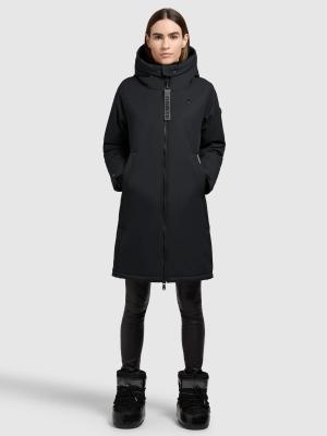 Yaak3 | KHUJO Softshell-Mantel – Urbaner Schutz in Matt-Schwarz