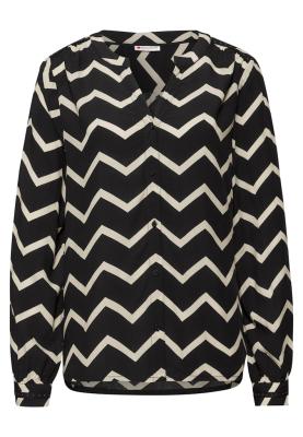 Tunicblouse w stud details AOP