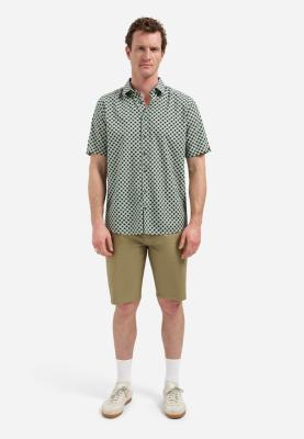 Shirt Short Sleeve Stretch Allover Printed