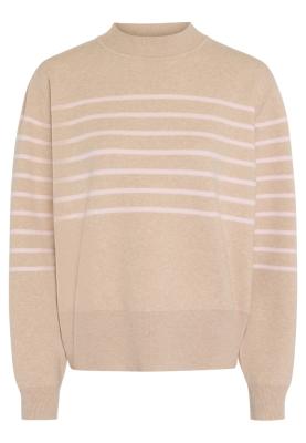 MARC AUREL Pullover – Moderner Stehkragen mit dynamischen Ringeln