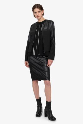 Jacke mit Rundhalsausschnitt – Eleganz trifft auf Sportivität