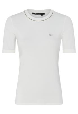 Shirt aus Cotton-Modal-Rippjersey mit Schmuckkette