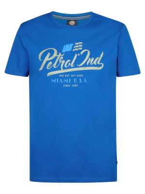 T-Shirt mit Retro-Frontprint – Sportiver Look mit coolem Statement