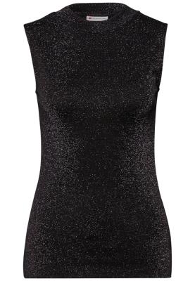 shiny turtle neck top