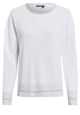 Pullover mit Ringeldetails und Lurex – Femininer Chic mit Glanzakzent