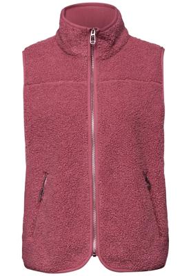 Short Teddy Vest w. Stand-Up C