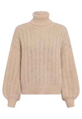 MARC AUREL Rollkragen-Pullover – Luxuriöser Strick mit Alpaka und Glanz-Details