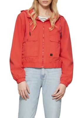 Blouson aus Baumwolle mit Kapuze