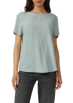 Kurzarmbluse aus Viskose