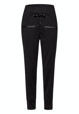 Sportive Hose in schmaler Silhouette mit Ziernähten,