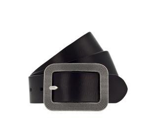 Kürzbarer Vollrindleder-Gürtel, mit signifikanten Doppelschließe | 40mm Lederguertel W