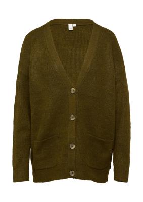 Weiche Strickjacke in Melange-Optik