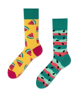 Socken mit Wassermelone