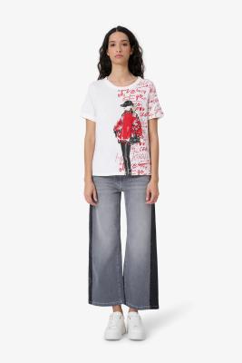 Sportalm Baumwollshirt mit Illustration – Modern & Feminin