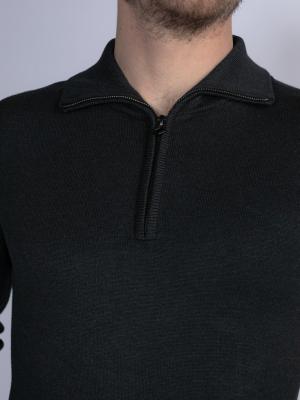 Herren Pullover Troyer | Men Knitwear Collar Basic