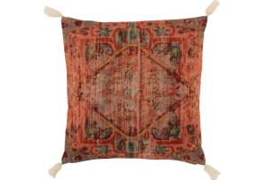 Kissen Viereckig Orientalisch Muster Baumwolle Koralle