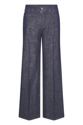 Sventy Belt | Weit geschnittene Denim-Hose mit Lurexfaden – lässiger Chic mit edlem Glanz