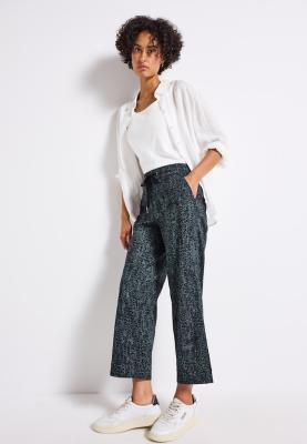 Straight Leg AOP Cotton Turn U