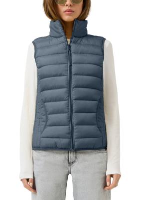 Steppweste mit Stehkragen