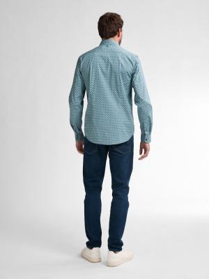 Langarmhemd mit Allover-Muster – Stilvolles Update für Deine Garderobe