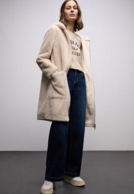 flock wording shirt w.rib neck