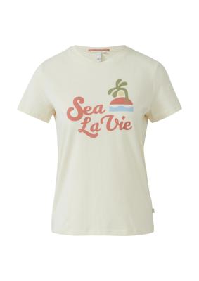 Baumwollshirt mit Frontprint