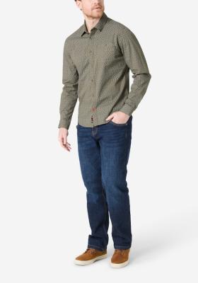 Unisex MenPrinted Classic Shirt