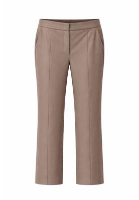 Wide-Leg-Hose in Lederoptik