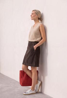 corduroy skirt_solid
