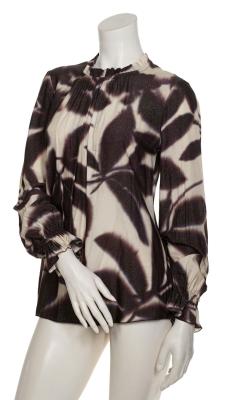 Bluse mit kleinem Stehkragen