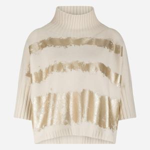 Funkelndes Statement: Der Pullover gold print Jane Lushka < Pullover gold print NB2404