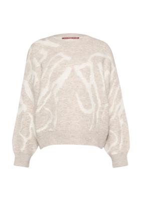 Jacquard-Pullover in Oversized