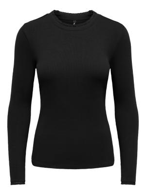 ONLLESLIE L/S LACE MIX TOP JRS
