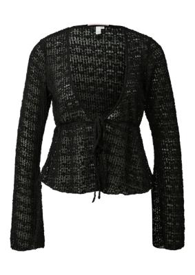 Shirtjacke aus zarter Spitze