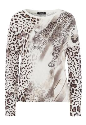 Wilde Eleganz: Der TUZZI Pullover mit Animal-Print