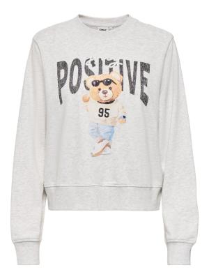 ONLBILA L/S BEAR O-NECK RS UB SWT