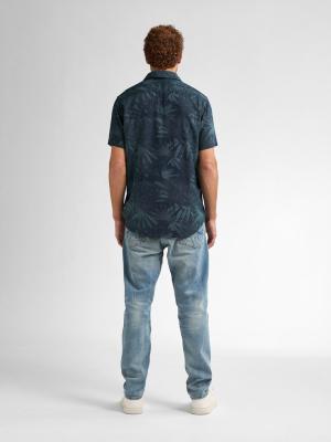 Kurzarmhemd mit Palmendruck – Tropen-Feeling für warme Tage