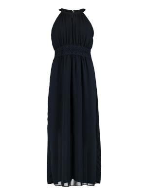 Langes ärmelloses Kleid mit Spitzeneinsatz in der Taille | MX P DR Ei44leen