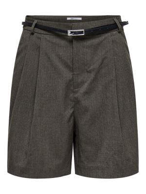 ONLGARIA LIFE HW BELT CHECK SHORTS