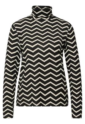 printed basic roll neck shirt