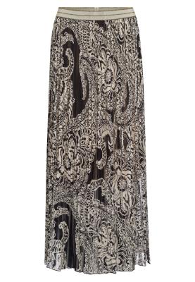 Maxi-Rock mit Blow-Up Paisley Print – femininer Eyecatcher