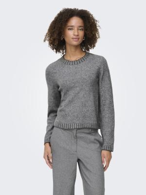 ONLFINA LS STITCH O-NECK CC KNT