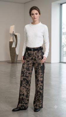 Pullover snow | Winterliche Relief-Poesie: Designer-Pullover „Pullover snow“ von Beate Heymann