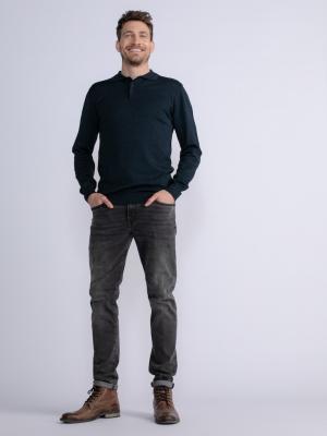 Herren Poloshirt Langarm | Men Knitwear Polo