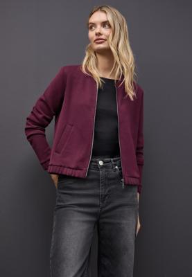 EOS_Silk look short zipper jac