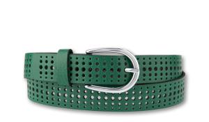 3cm Nappaledergürtel perforiert