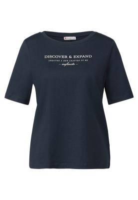 basic wording print shirt