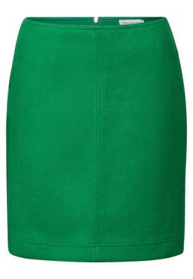 Knielanger Rock | Style Maja fake wool solid