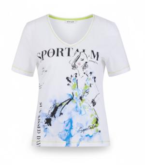 Sportalm T-Shirt mit Illustration & Pailletten