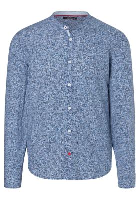 Modisches Stehkragen-Hemd mit dezentem Muster